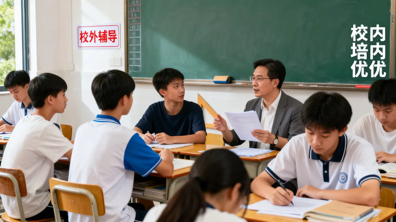 重庆沙坪坝区同时报校内培优与校外辅导，防止负担过重