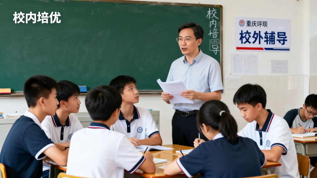 重庆沙坪坝区同时报校内培优与校外辅导，防止负担过重