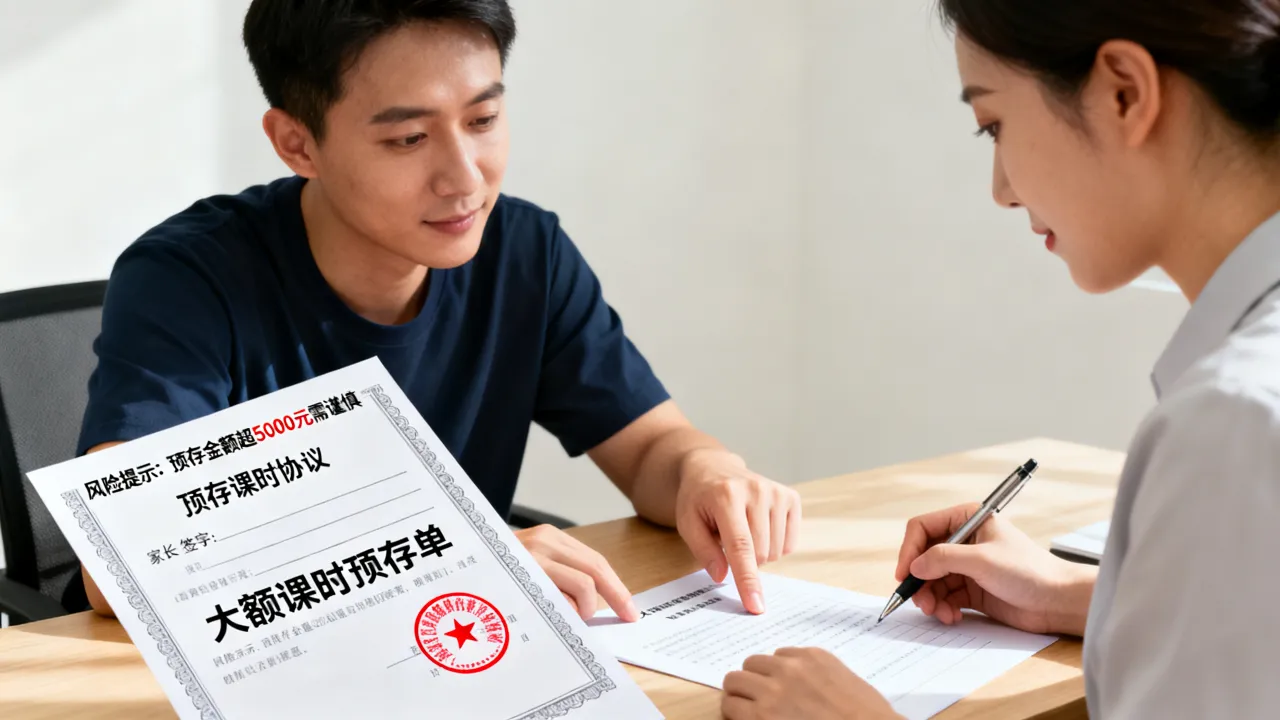 重庆沙坪坝区辅导机构预存大额课时，存在较大风险