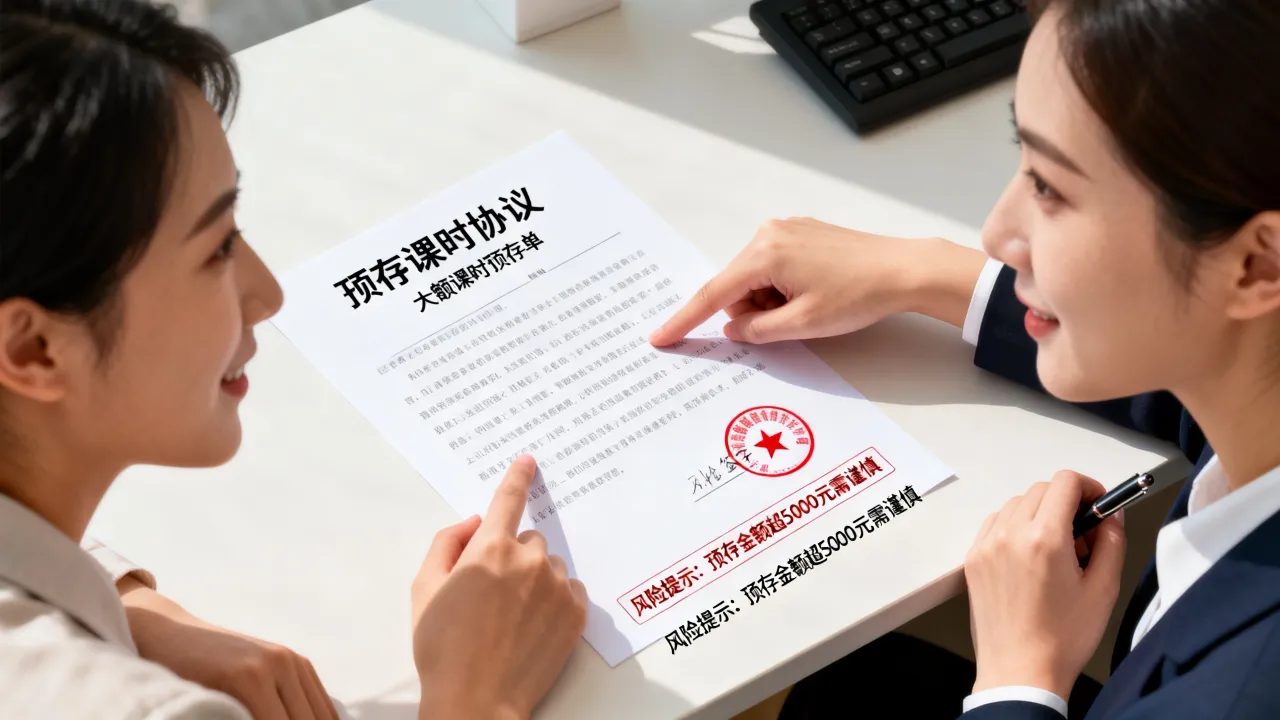 重庆沙坪坝区辅导机构预存大额课时，存在较大风险