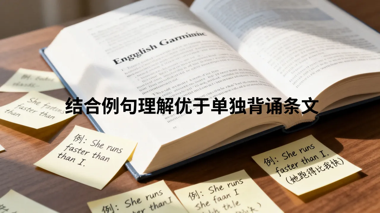 英语语法学习,结合例句理解优于单独背诵条文 英语语法学习,结合例句理解优于单独背诵条文