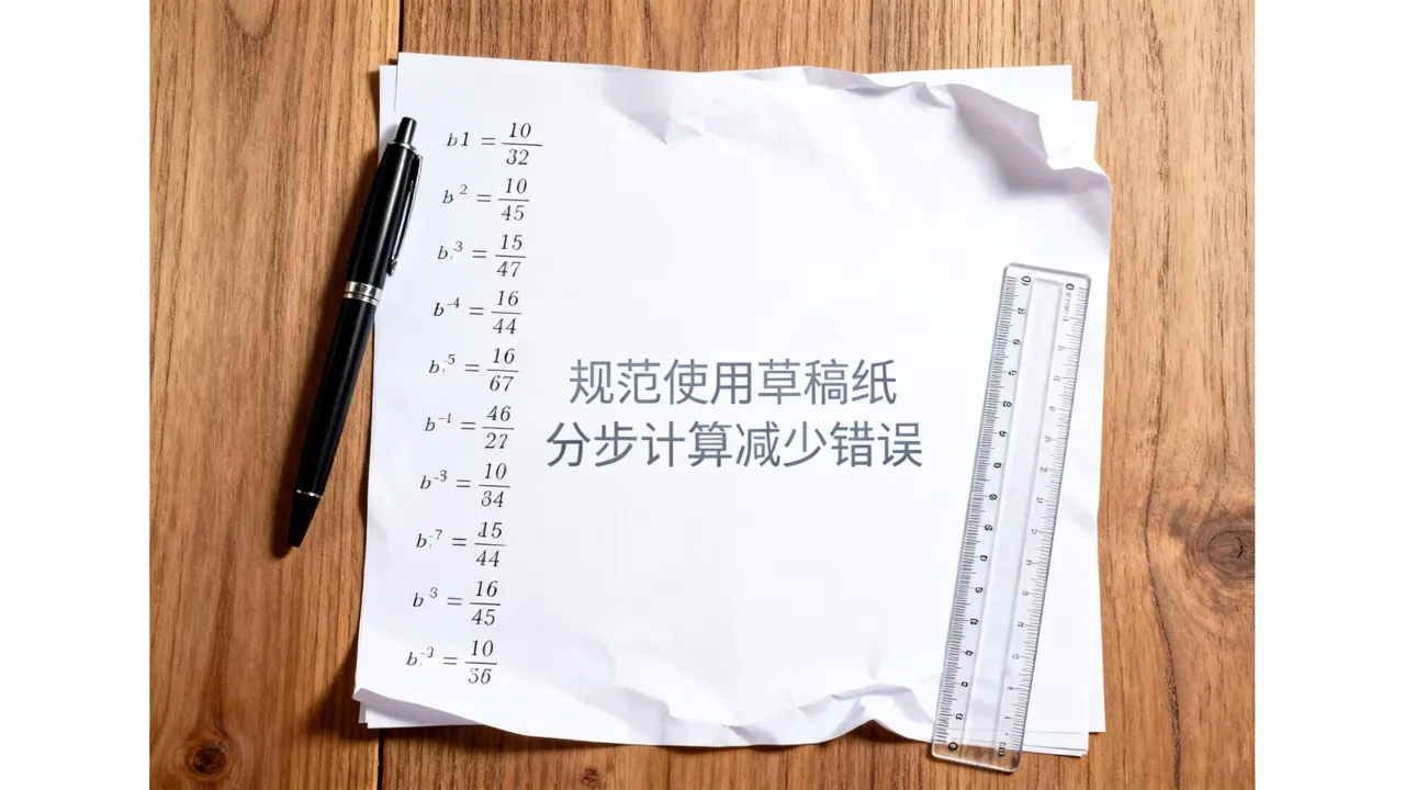 数学草稿纸规范使用,减少计算粗心造成失分 数学草稿纸规范使用,减少计算粗心造成失分