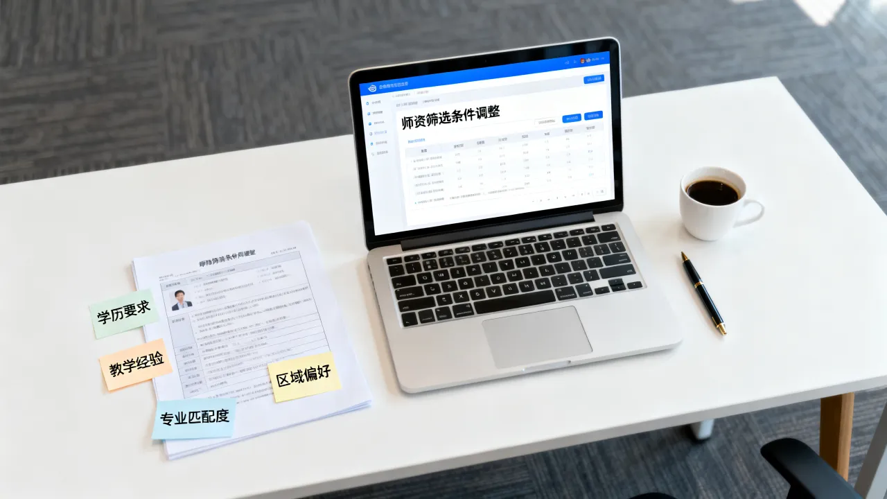 重庆渝北区找不到合适师资，可以调整哪些筛选条件？