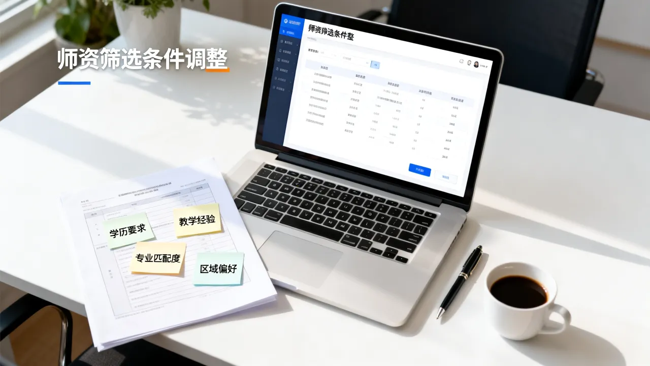 重庆渝北区找不到合适师资，可以调整哪些筛选条件？