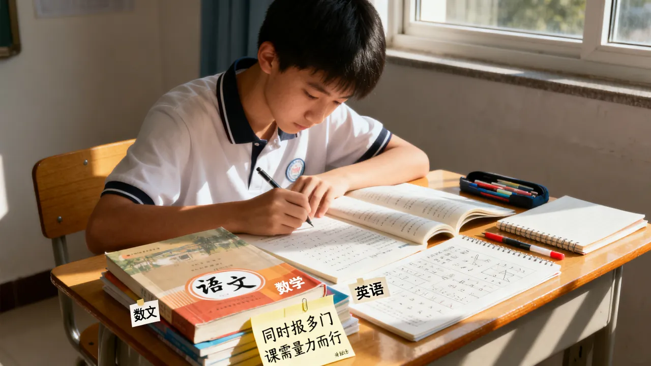 重庆渝北区初中全科辅导，同时报多门课需要量力而行