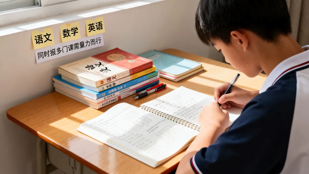 重庆渝北区初中全科辅导，同时报多门课需要量力而行