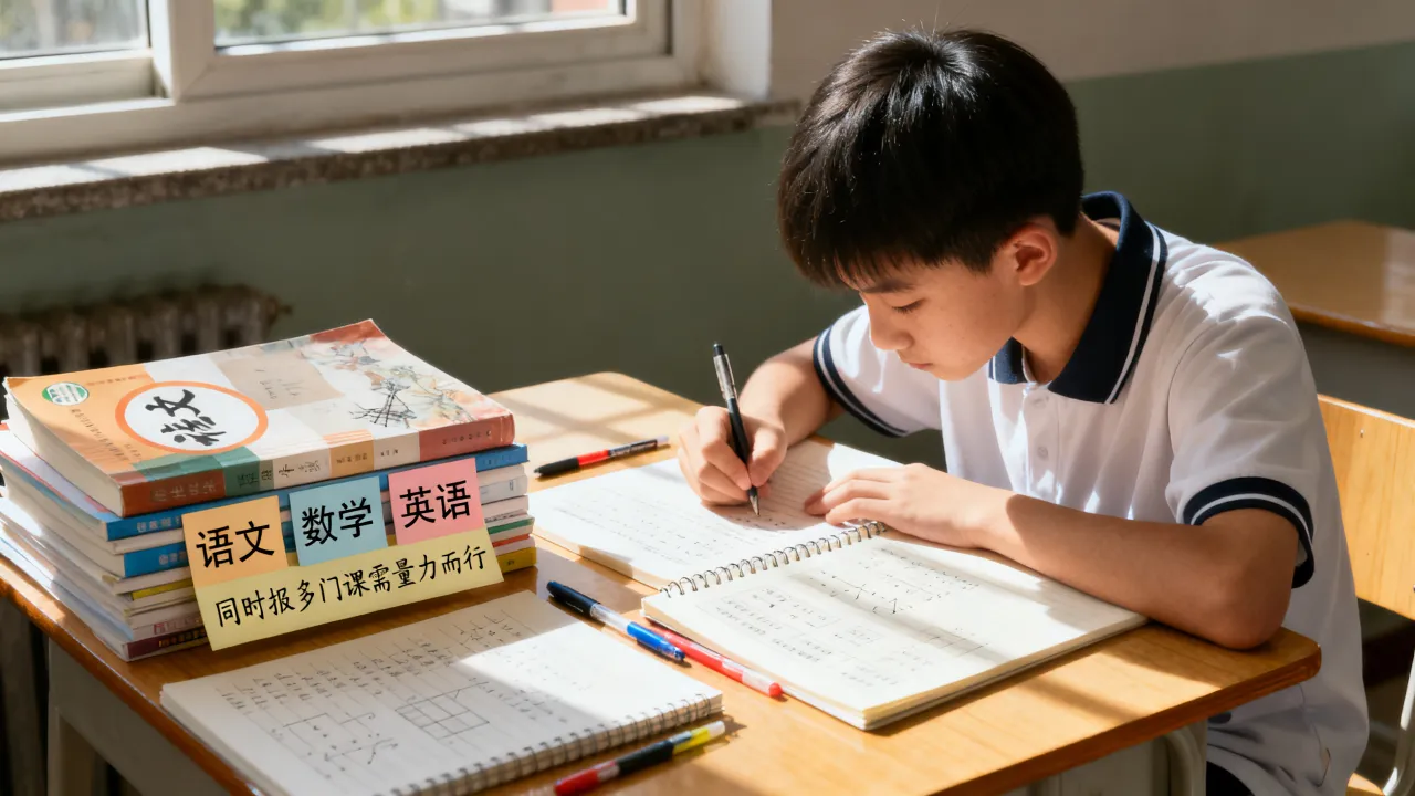重庆渝北区初中全科辅导，同时报多门课需要量力而行