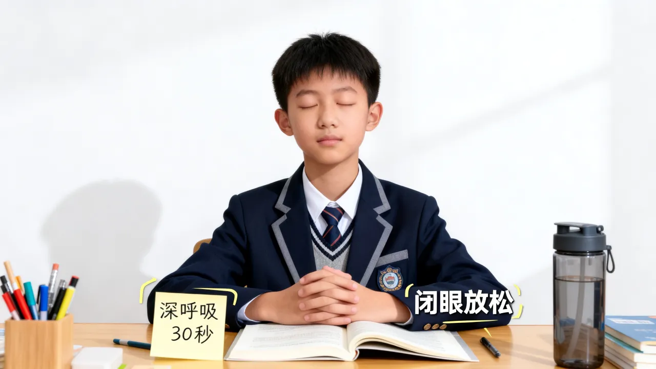 初中生考前心态调节，缓解考试紧张情绪小方法