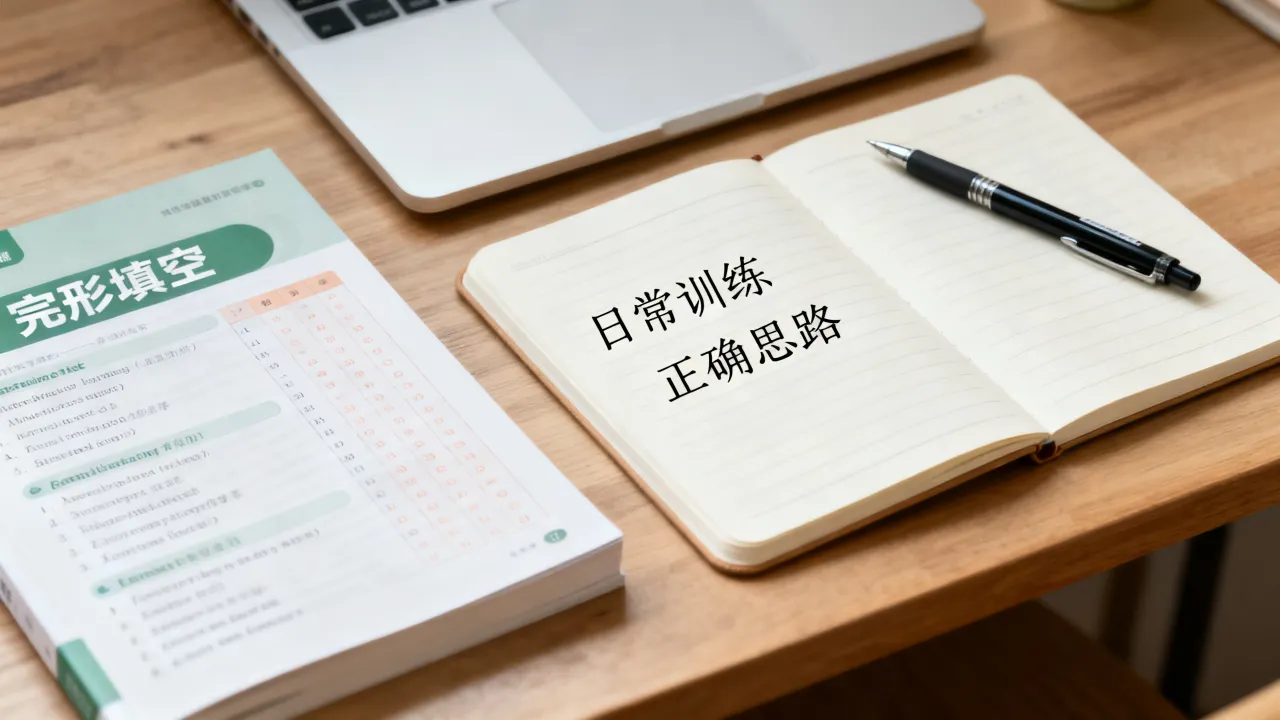 初中英语完形填空，日常训练正确思路是什么？