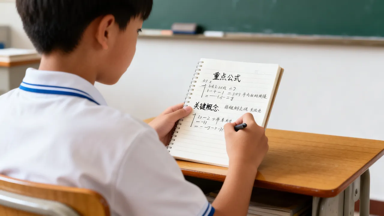 初中生课堂笔记记录方法，不要全盘抄写板书