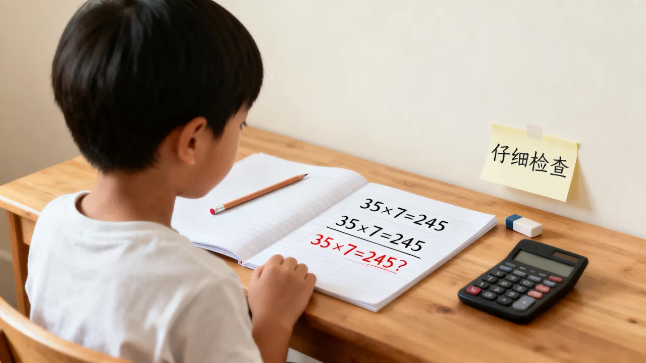 小学数学计算易错问题，从习惯层面如何改善？