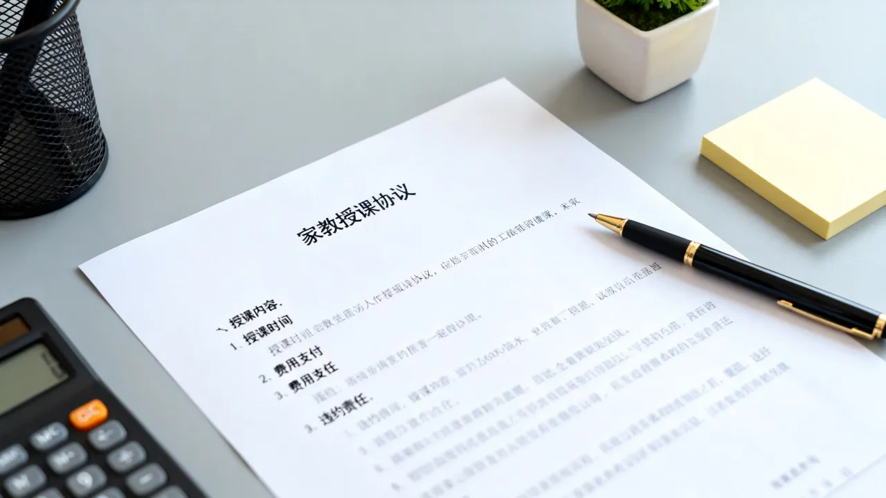 重庆九龙坡区家教授课协议，需要写明哪些关键条款？