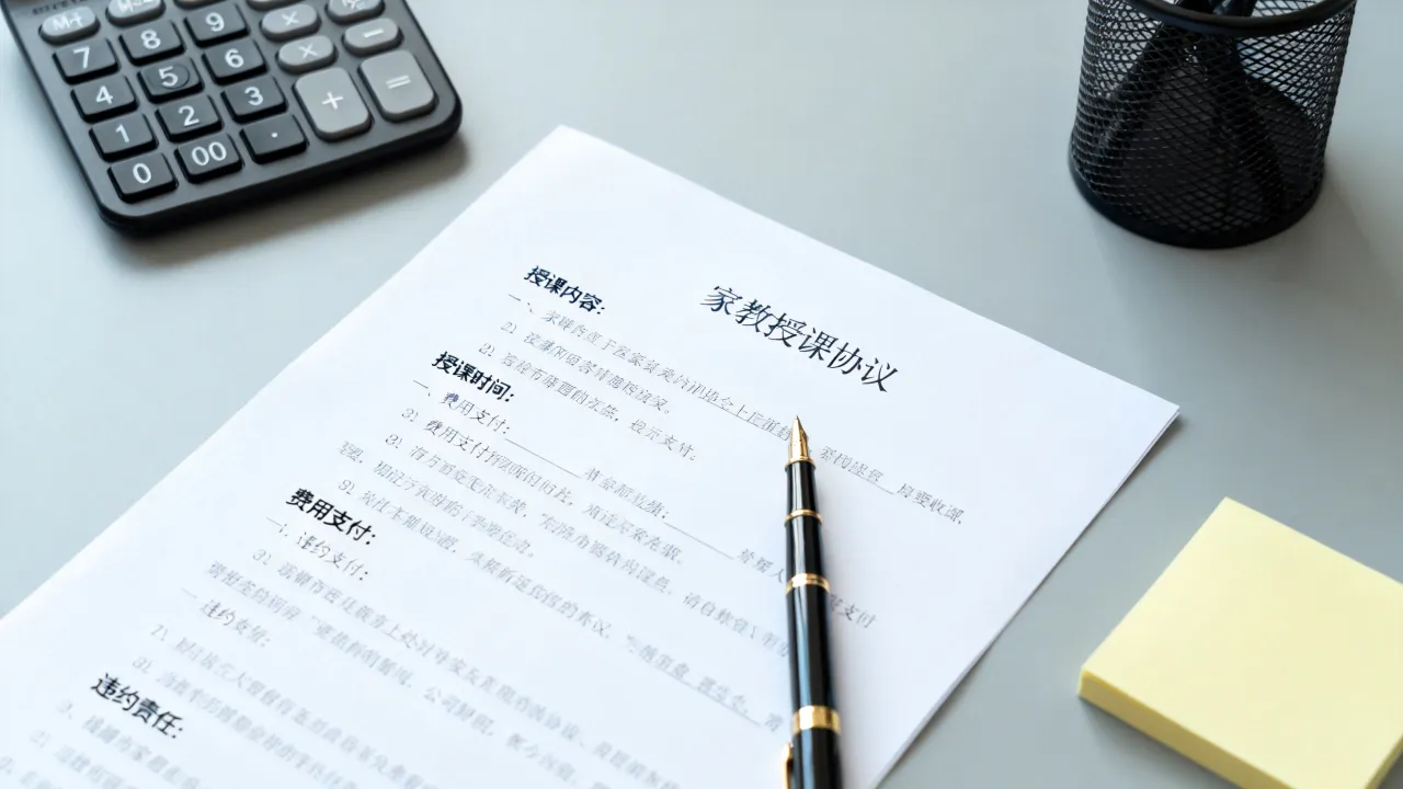 重庆九龙坡区家教授课协议，需要写明哪些关键条款？