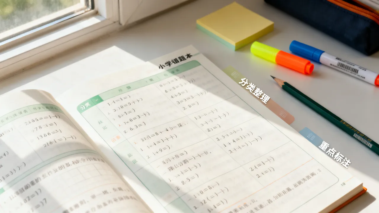 小学错题本建立思路，不要单纯机械抄写题目