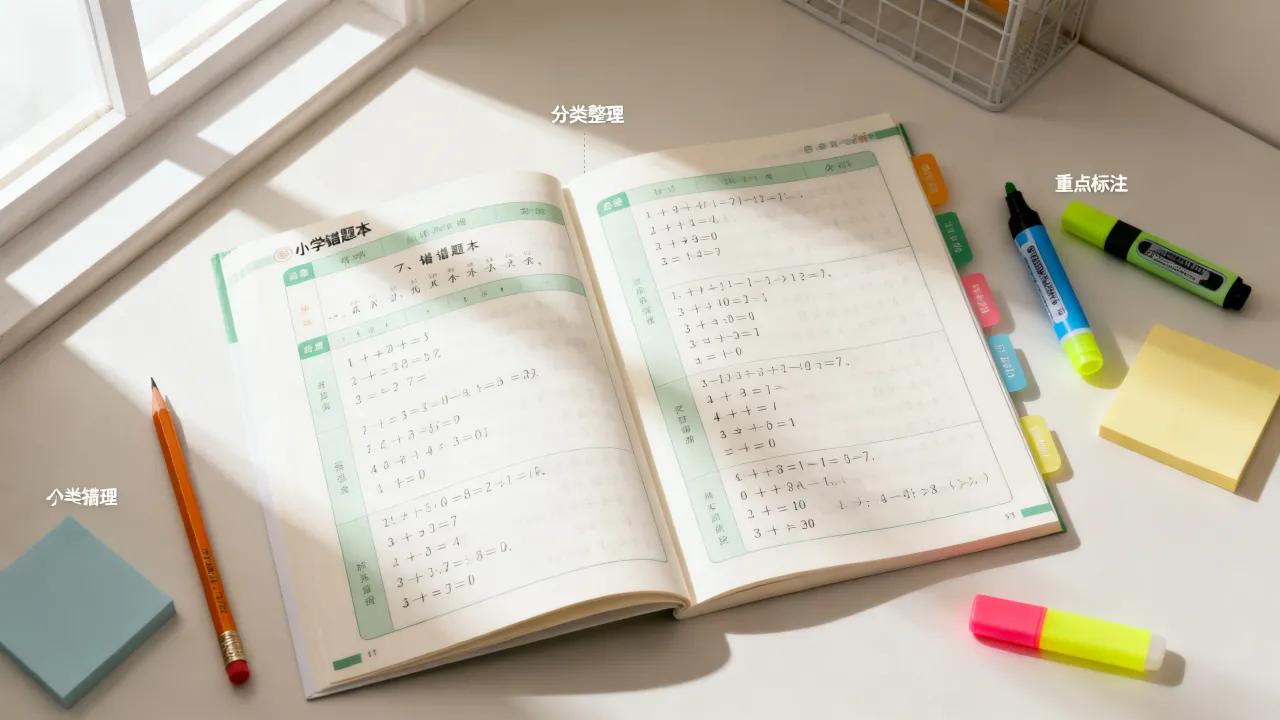 小学错题本建立思路，不要单纯机械抄写题目