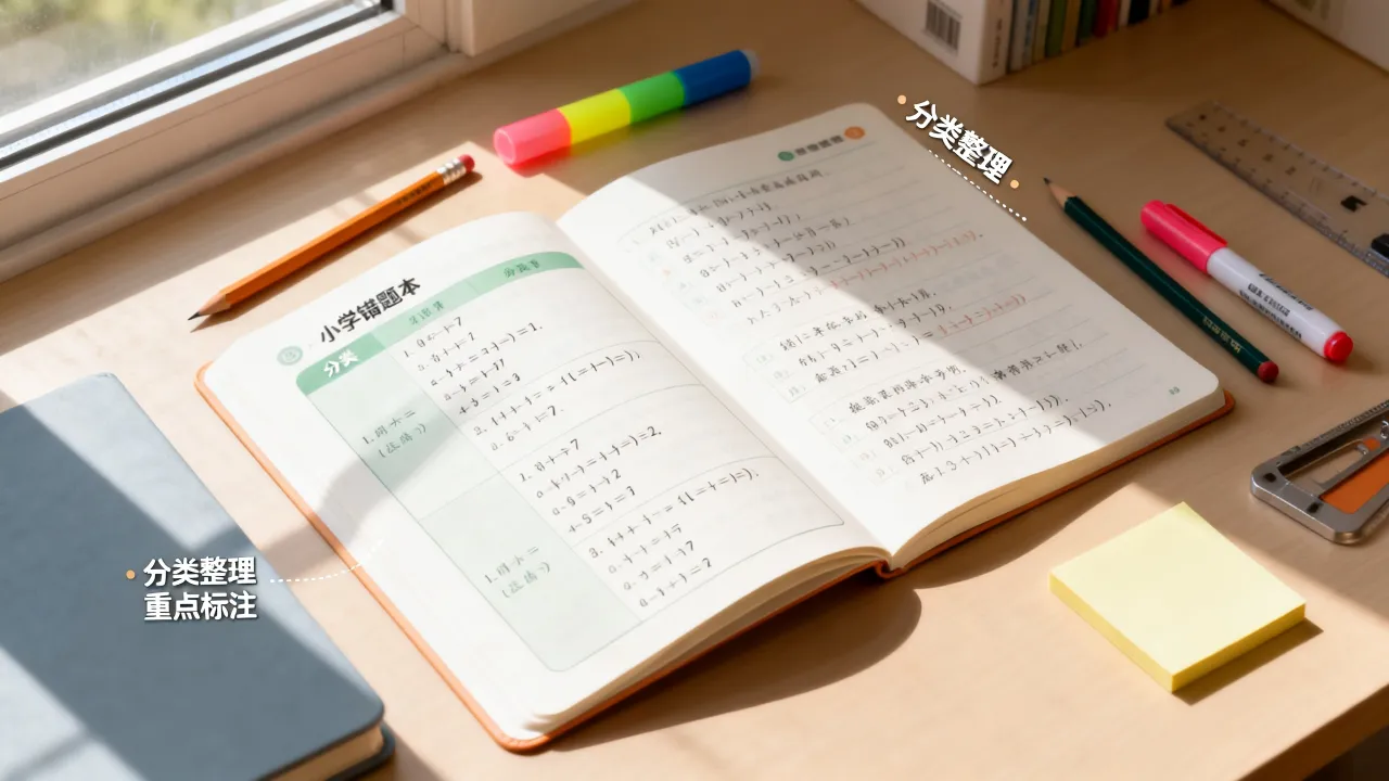 小学错题本建立思路，不要单纯机械抄写题目