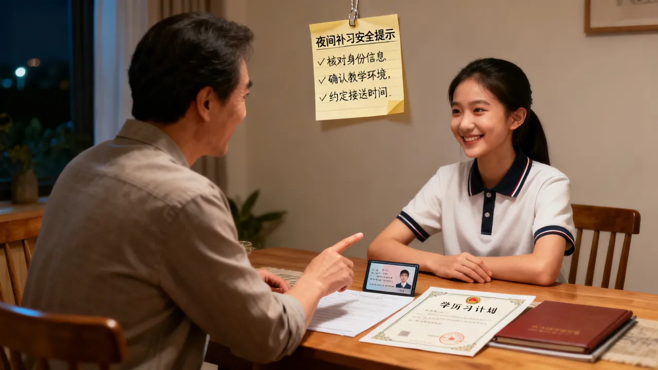 夜间补习家教挑选安全须知