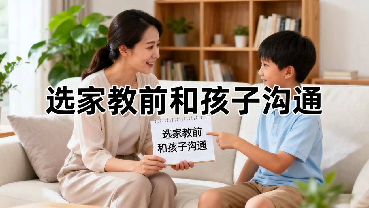 选家教之前和孩子做好沟通 选家教之前和孩子做好沟通
