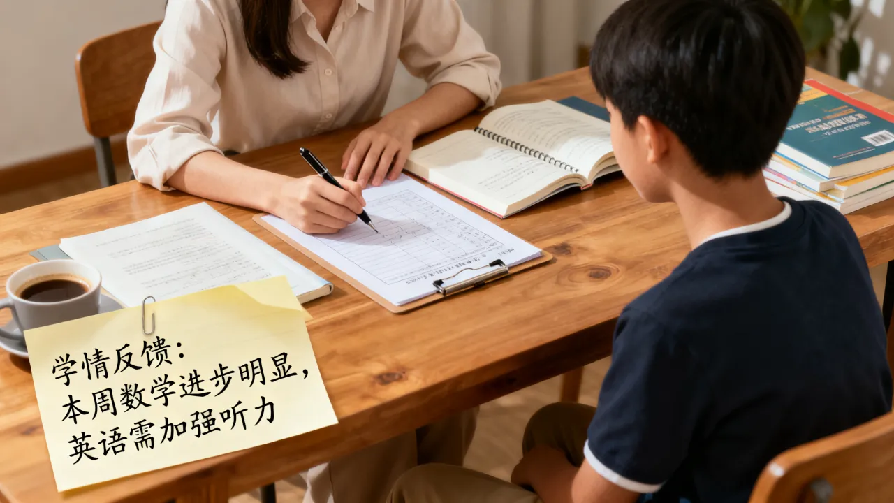 靠谱家教，懂得定期反馈学情