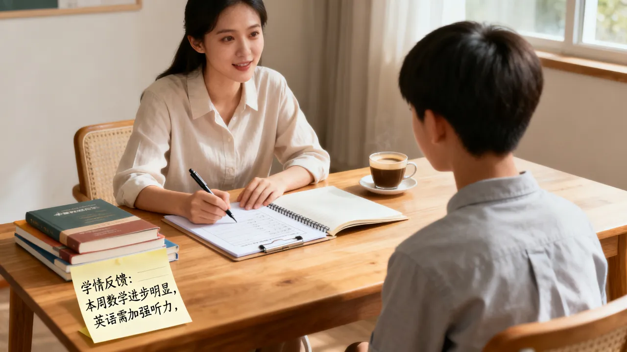 靠谱家教，懂得定期反馈学情